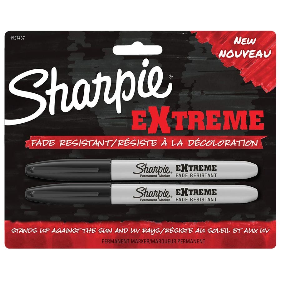 Marqueurs permanents Extreme Boîte de 12 noir