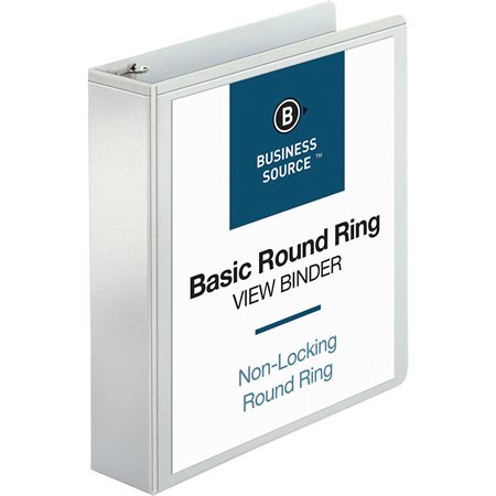 Presentation Round Ring View Binder 2 in. white