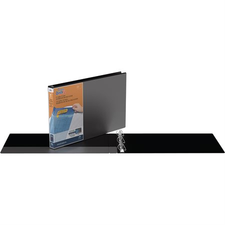 Deluxe QuickFit® Tabloid Presentation Binder Black 1 in.