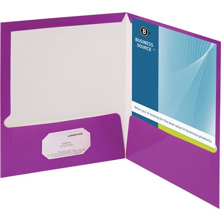 Laminated Report Cover purple