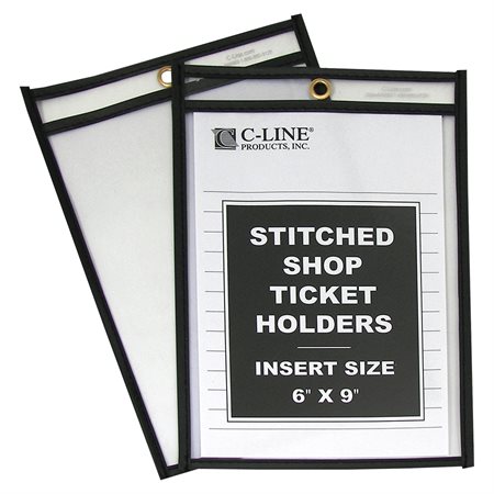 Stitched Shop Ticket Holders 9 x 6 in.