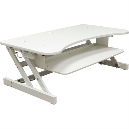 Deluxe Adjustable Desk Risers white