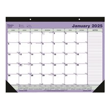 Monthly Desk Pad Calendar (2025) 21-1/4 x 16 in. English