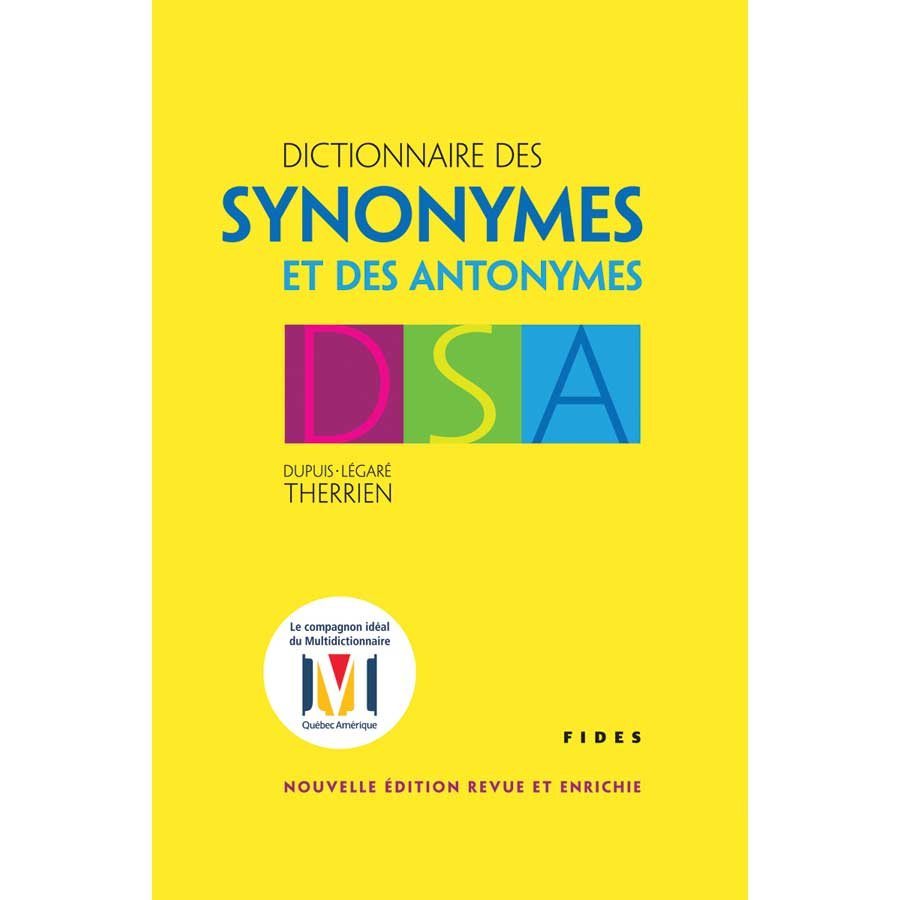 Dictionnaire Des Synonymes Et Des Antonymes