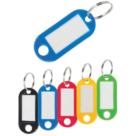 M&H-24 Porte-clés inscriptibles porte-clefs en plastique pour l