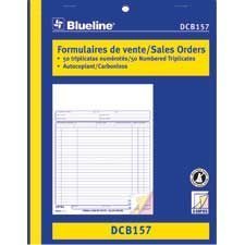 Formulaires de vente 8-1/2 x 11 po. triplicata (bilingue)
