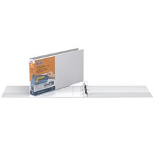 Reliure de présentation format légal Deluxe QuickFit® Format paysage, anneaux ronds 1-1/2 po - blanc