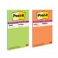 Feuillets super collants Post-it® - collection coup de pouce 5 x 8 po, lignés bloc de 45 feuillets (pqt 2)