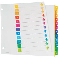 Super Rapidex™ Pre-Printed Dividers 1-12