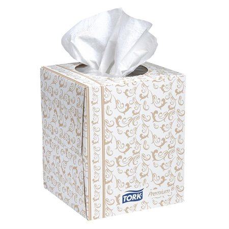 Tork® Premium Facial Tissue Cube box, 94 tissues.