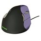 Souris ergonomique verticale Evoluent 4 Avec fil, petit format droitier, noir / mauve