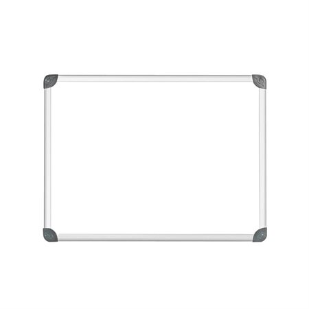 Tableau blanc magnétique effaçable à sec Cadre en argent 8,5 x 11 po.