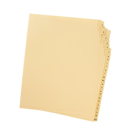 Offix® Alphabetical Litigation Index Dividers buff