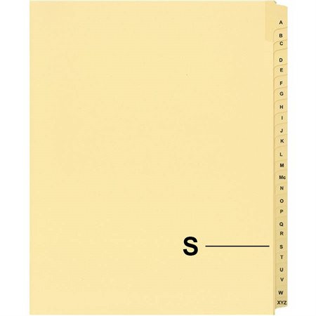 Offix® Alphabetical Litigation Index Dividers S