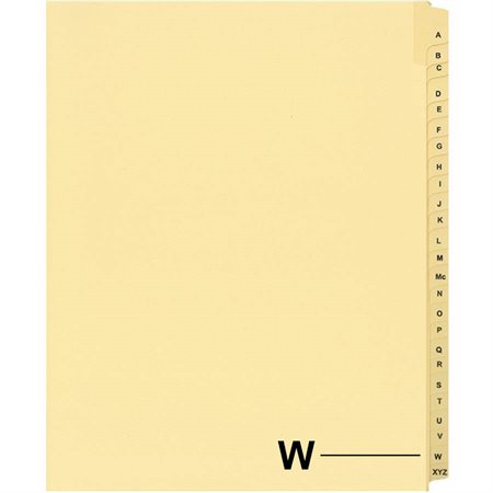 Offix® Alphabetical Litigation Index Dividers W