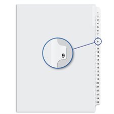 Quest Numerical Litigation Index Dividers 1 to 12 #9