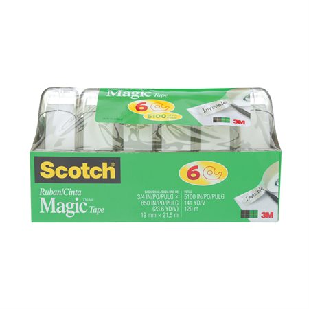 Scotch® Magic™ Tape, 105NA, 3/4 in x 8.3 yd (19 mm x 7.62 m)