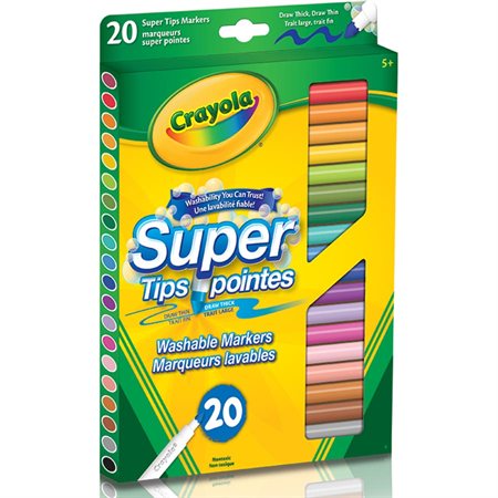 Crayola® super tips marqueurs lavables - 50/paquet 744615