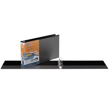 Reliure de présentation format légal Deluxe QuickFit® Format paysage, anneaux ronds 1-1/2 po - noir