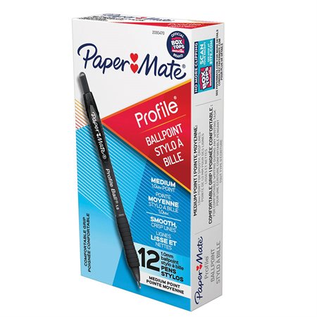 Profile Retractable Ballpoint Pens black