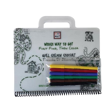 Funny Mat - Mini Travel Mat w/6 Giotto Markers