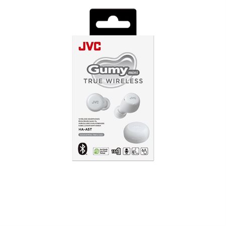 JVC GUMY TWS MINI WIRELESS EARPHONE WHITE